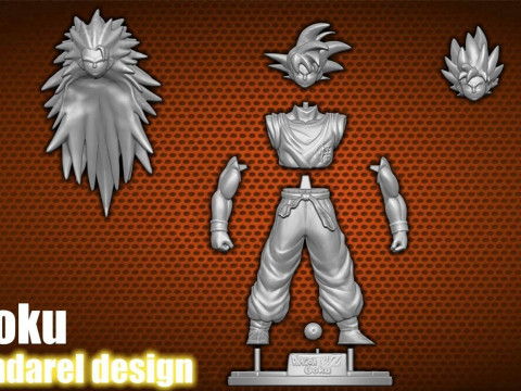 Dragon Ball Z Goku 3D 打印模型