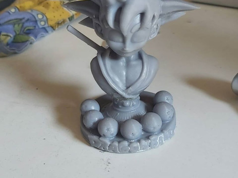 Kid Goku Bust Modèles 3D en vedette
