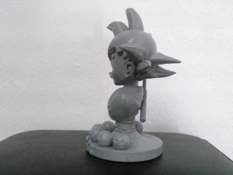 Kid Goku Bust 3D Print Model