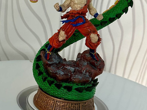 Goku and Shenron 3D 打印模型