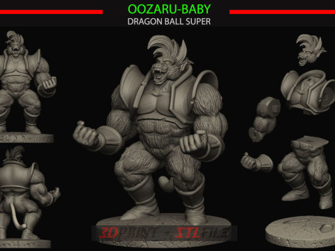 Oozaru Baby Dragon Ball 3D Принт Модель