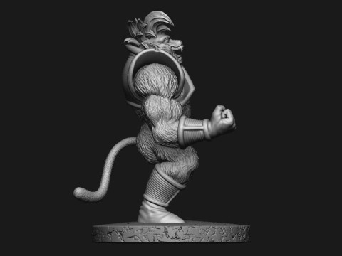 Oozaru Baby Dragon Ball Modèles 3D en vedette