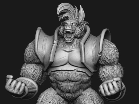 Oozaru Baby Dragon Ball Modèles 3D en vedette