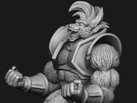 Oozaru Baby Dragon Ball Modèles 3D en vedette