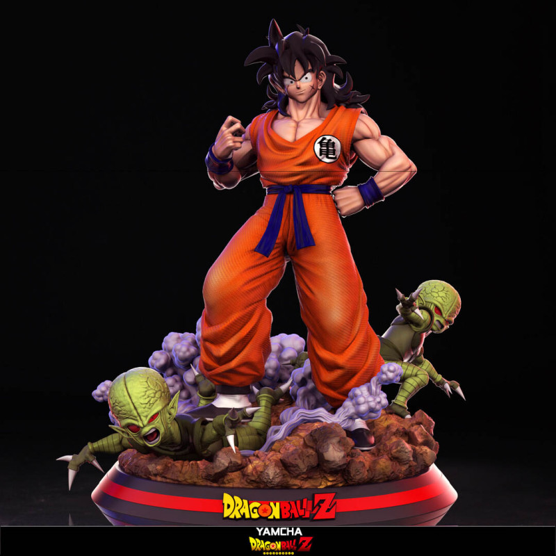 Yamcha Dragon Ball Z 3D Druckmodell .c4d .max .obj .3ds .fbx .stl .blend