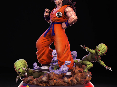 Yamcha Dragon Ball Z 3D Druckmodell