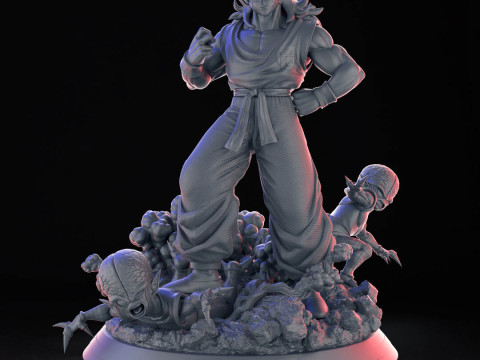 Yamcha Dragon Ball Z 3D Druckmodell