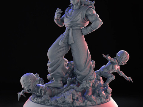 Yamcha Dragon Ball Z 3D Druckmodell