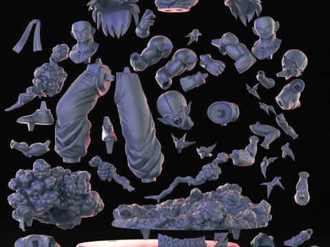 Yamcha Dragon Ball Z 3D Druckmodell