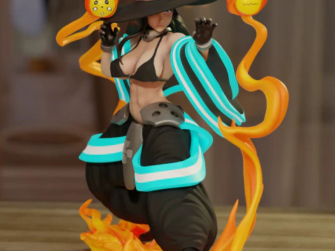 Бикини Maki Oze Fire Force 3D Принт Модель