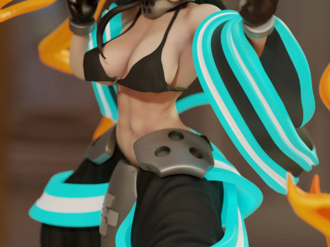 Maki Oze 消防队 比基尼 3D 打印模型