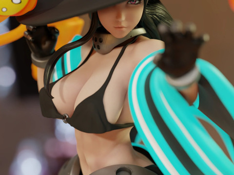 Maki Oze 消防队 比基尼 3D 打印模型