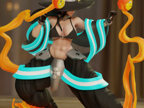 Maki Oze 消防队 比基尼 3D 打印模型