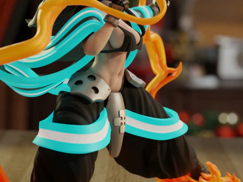 Maki Oze Fire Force Bikini 3D Print Model