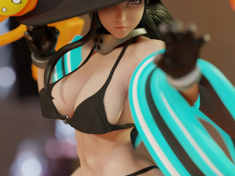 Maki Oze 消防队 比基尼 3D 打印模型