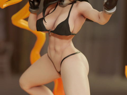 Maki Oze 消防队 比基尼 3D 打印模型