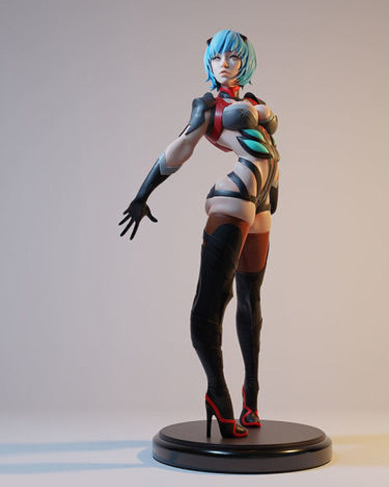 绫波丽 EVA 3D 打印模型 .c4d .max .obj .3ds .fbx .stl .blend 