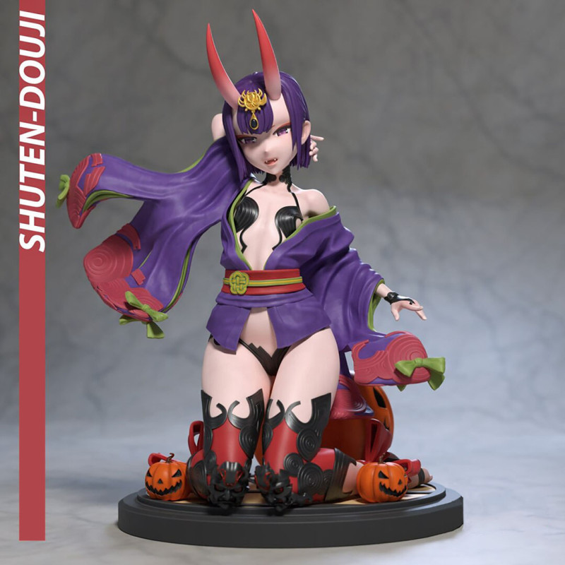 Shuten Douji 3D printmodel .c4d .max .obj .3ds .fbx .stl .blend 