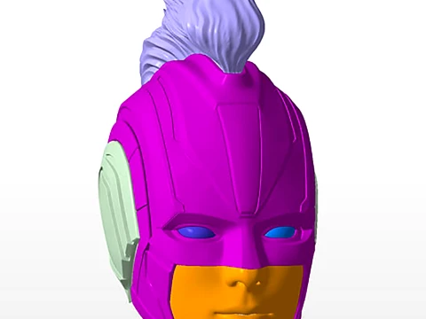 Captain Marvel 2019 Helmet 3D Print Model