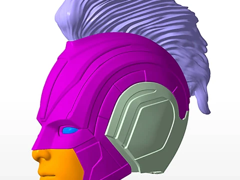 Captain Marvel 2019 Helmet 3D Print Model