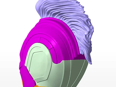 Captain Marvel 2019 Helmet 3D Print Model