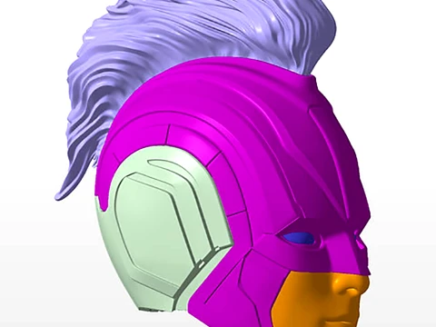 Captain Marvel 2019 Helmet 3D Print Model