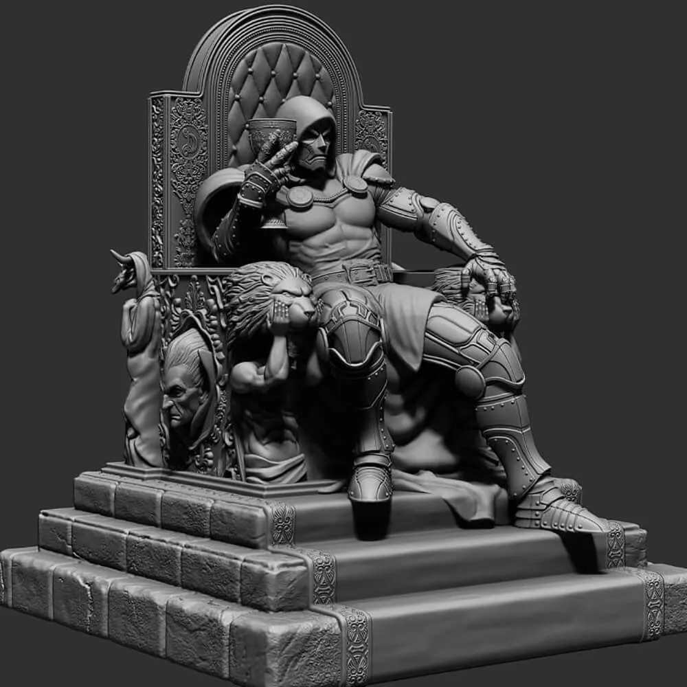 Doutor Destino Modelo de Impressão 3D .c4d .max .obj .3ds .fbx .stl .blend