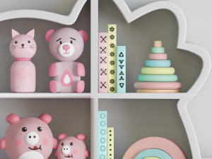 Toy set 04 3D Модель