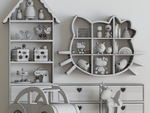 Toy set 04 3D Модель