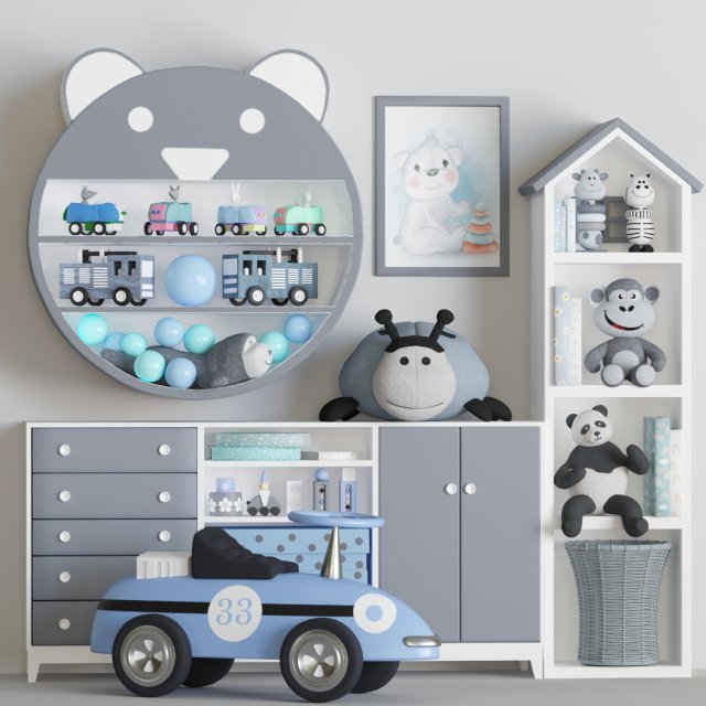 Toy set 06 Modello 3D .c4d .max .obj .3ds .fbx .stl .blend 