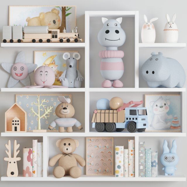 Toy set 11 Modelo 3D .c4d .max .obj .3ds .fbx .stl .blend 