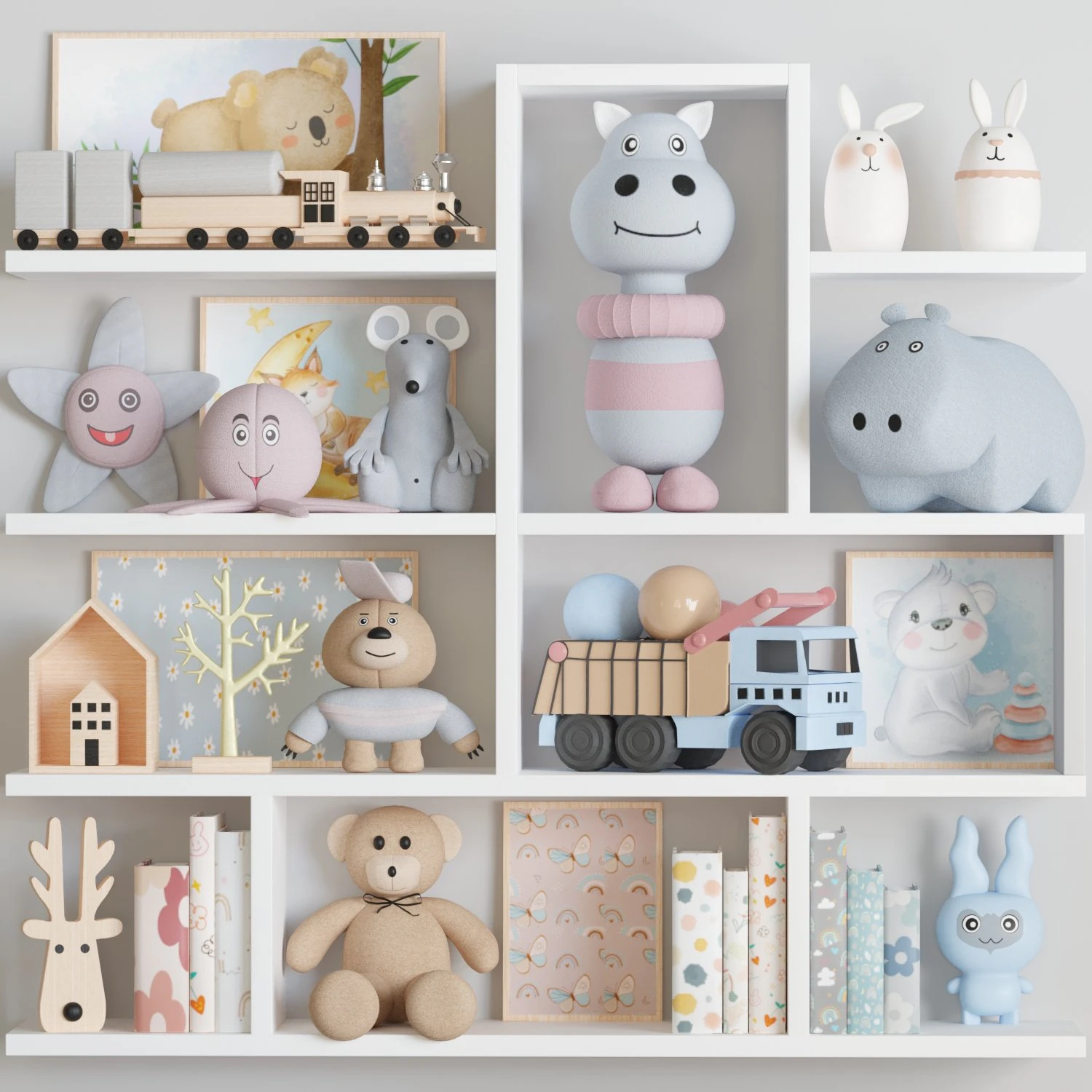 Toy set 11 3D Model .c4d .max .obj .3ds .fbx .stl .blend 
