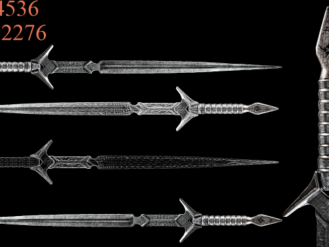 Game Ready Swords Low poly Vol 01 3D 모델
