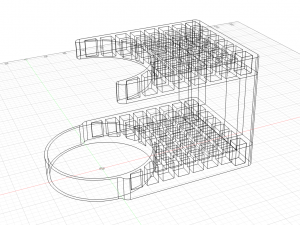 Brush Rack 90mm cup 3D Print Model
