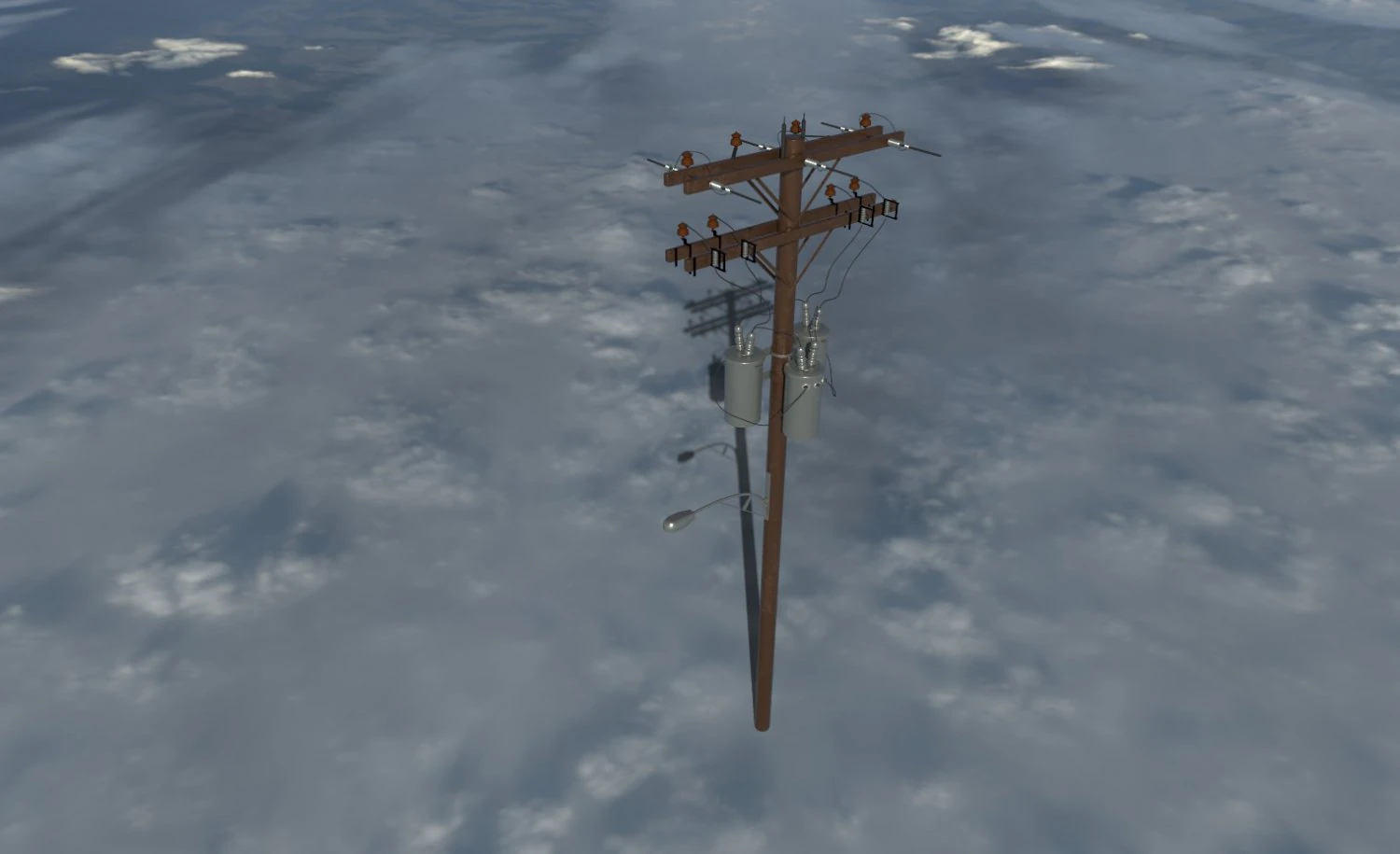 Super electric poles 3D Model .c4d .max .obj .3ds .fbx .stl .blend 