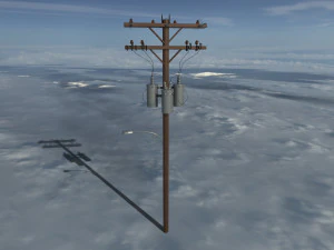 Super electric poles 3D Model