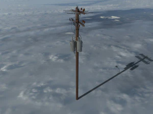 Super electric poles 3D Model