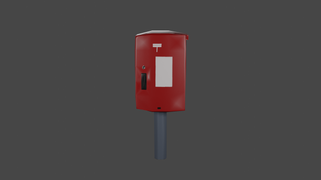 Mailbox in Japan 3D 모델 .c4d .max .obj .3ds .fbx .stl .blend