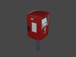 Mailbox in Japan 3D 모델
