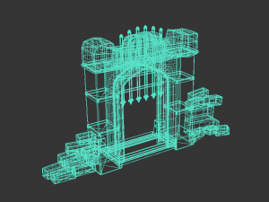 Ancient cave gate 3D 모델