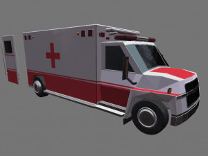 The ambulance is never late Model 3D