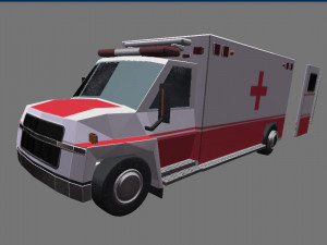 The ambulance is never late Model 3D