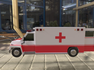 The ambulance is never late Model 3D
