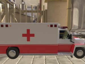 The ambulance is never late Model 3D