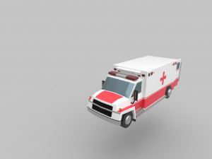 The ambulance is never late Model 3D
