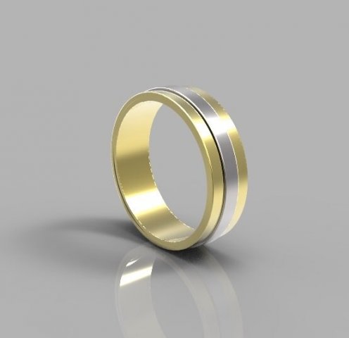 Ring 2 colors 3D Принт Модель .c4d .max .obj .3ds .fbx .stl .blend 