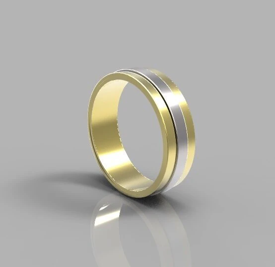 Ring 2 colors 3D Print Model .c4d .max .obj .3ds .fbx .stl .blend