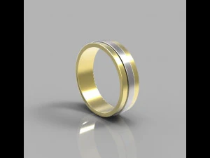 Cincin 2 warna Model Cetak 3D