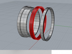 Ring 2 colors 3D Принт Модель