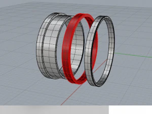 Ring 2 colors 3D Print Model